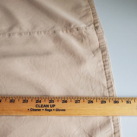 80s Orvis Tan Midi A Line Skirt L Tencel Neutral Preppy Career Granola Modest - Picture 8 of 9